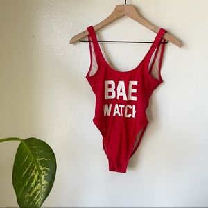 Private Party | Bae Watch One Piece Swimsuit